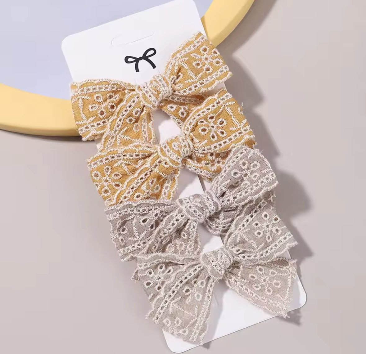 "Little Loves Boutique" - Bow Hairclips - 4 per set
