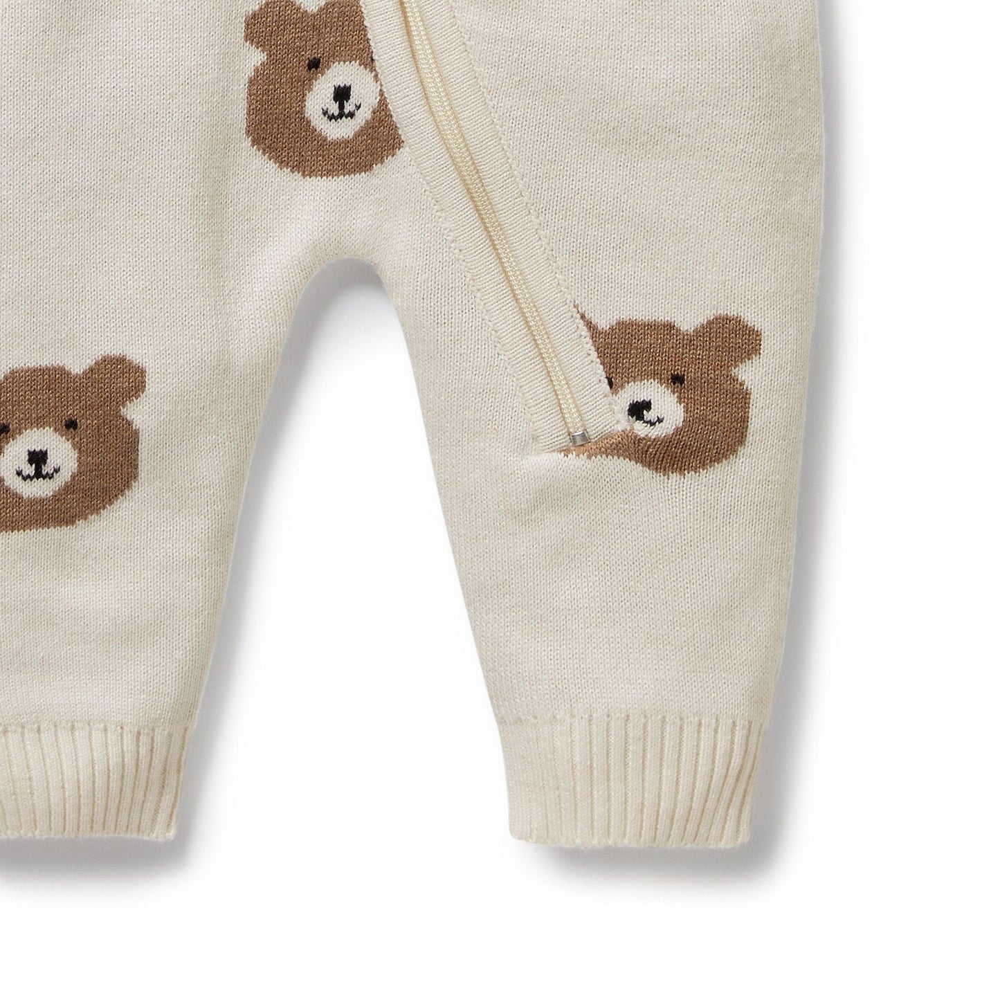"Wilson & Frenchy" - Beary Cute - Knitted Jacquard Growsuit
