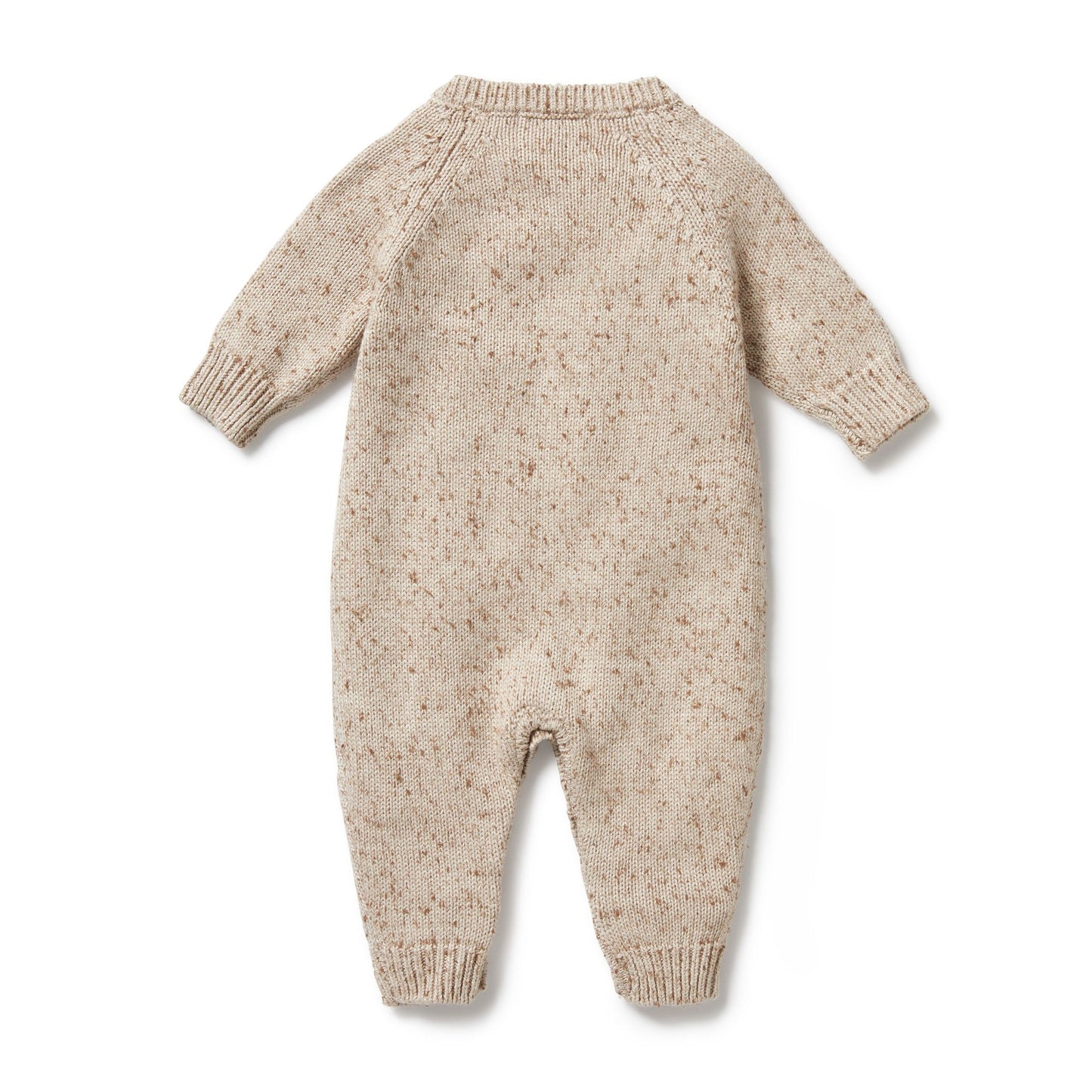 "Wilson & Frenchy" - Knitted Cable Growsuit - Almond Fleck