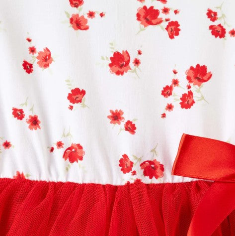 "Christmas” - Designer Kidz - Alyssa Floral Tutu Romper