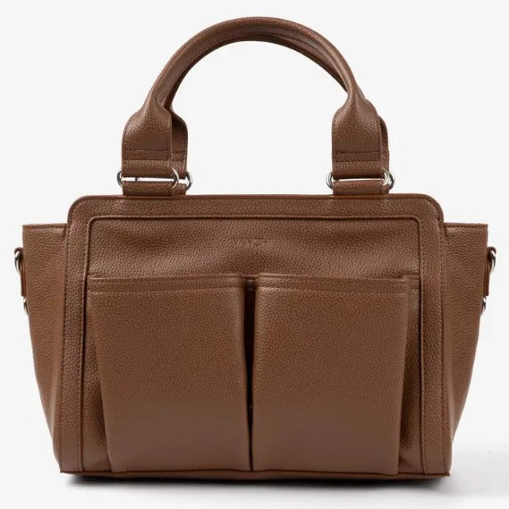 "VANCHI" - Amelia Convertible Pram Caddy - Pebbled Tan