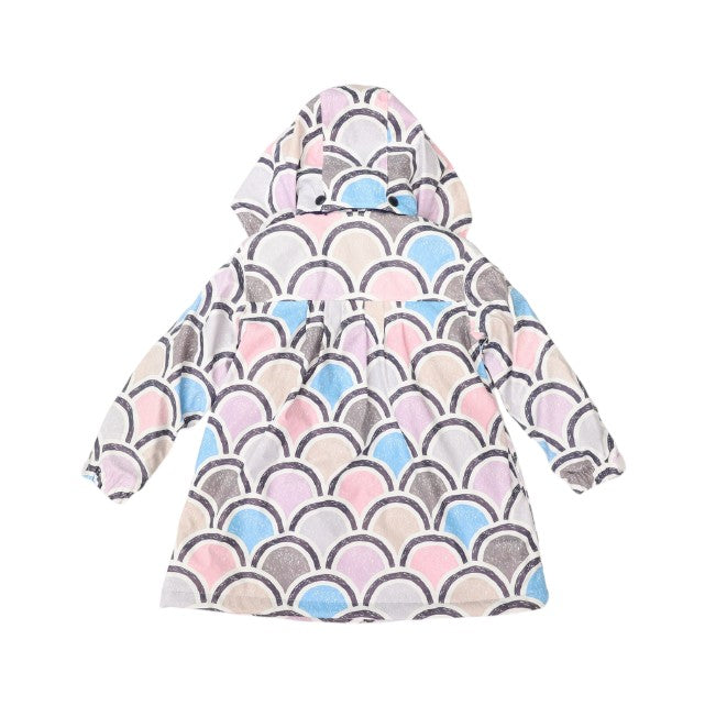 "Korango" - Raincoat - Arch Print (Blue)
