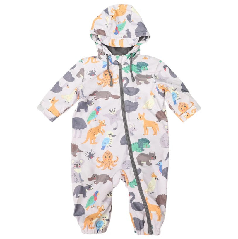 "Korango" - Rainsuit - Australian Animals (Grey)