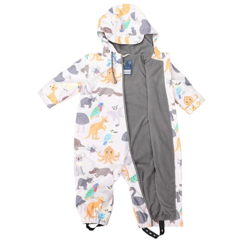 "Korango" - Rainsuit - Australian Animals (Grey)