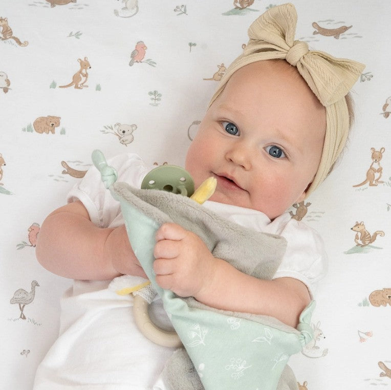 "The Living Textiles Company" - Fitted Cot Sheets (2 Pack) - Australiana