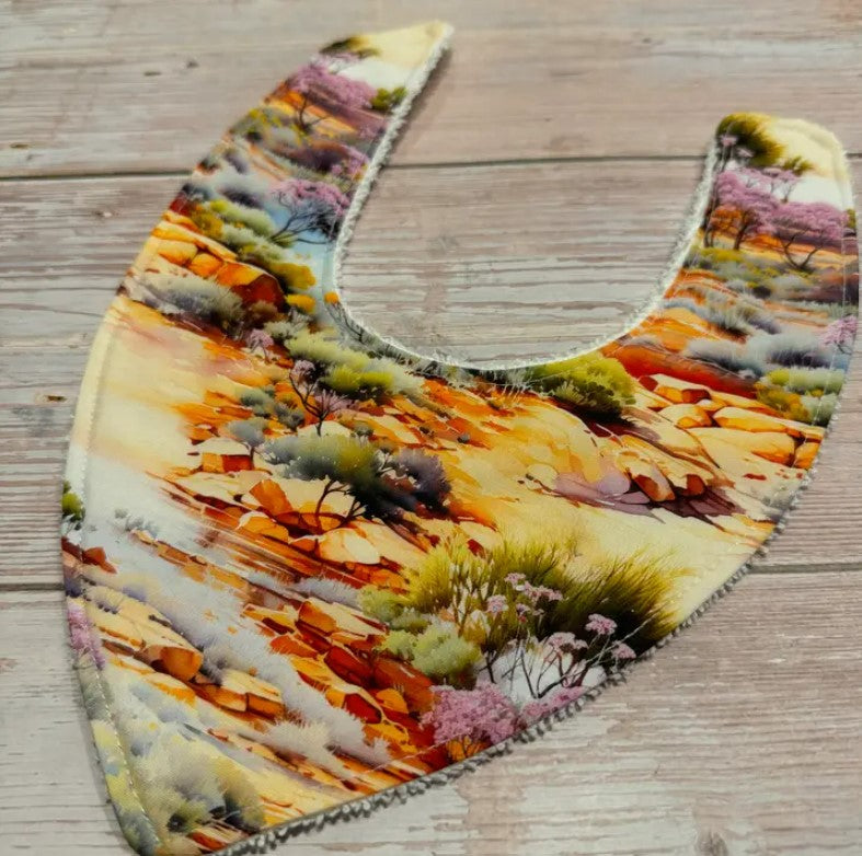 "Finished with a Kiss” - Handmade Baby Bibs