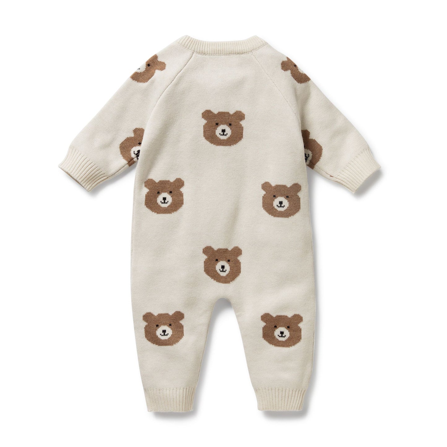 "Wilson & Frenchy" - Beary Cute - Knitted Jacquard Growsuit