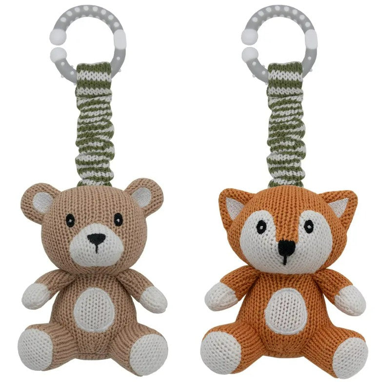"The Living Textiles Company" - Stroller Toys - Bear & Fox