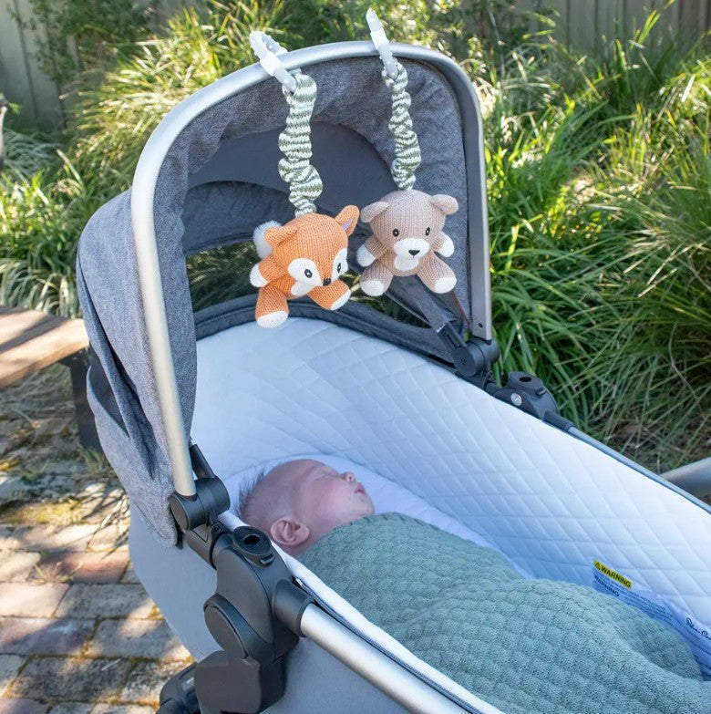 "The Living Textiles Company" - Stroller Toys - Bear & Fox