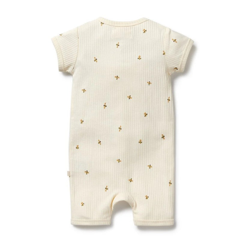 "Wilson & Frenchy" - Organic Boyleg Zipsuit - Bee Mine