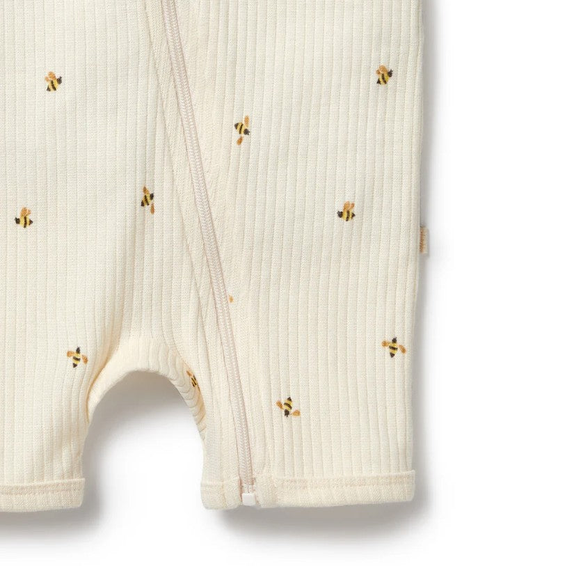 "Wilson & Frenchy" - Organic Boyleg Zipsuit - Bee Mine