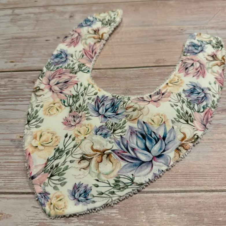 "Finished with a Kiss” - Handmade Baby Bibs