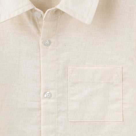 "Designer Kidz" - Benji Button Shirt - Oat