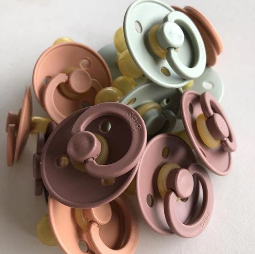 "BIBS" - Colour (Round) Range Pacifiers - Size 3