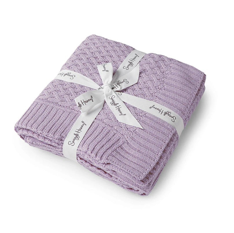 "Snuggle Hunny" - Diamond Knit Baby Blanket