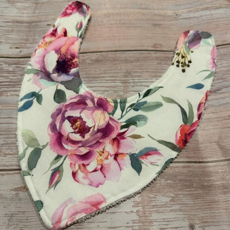 "Finished with a Kiss” - Handmade Baby Bibs