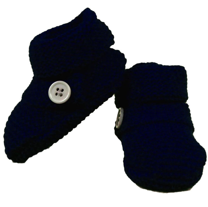 "Korango" - Knitted Button Booties