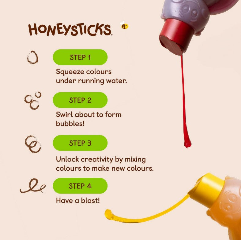 "Honeysticks" - Bubble Bath Colour Mixing