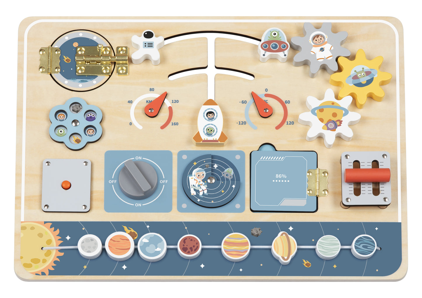 "Tooky Toys" - Busy Board - Space