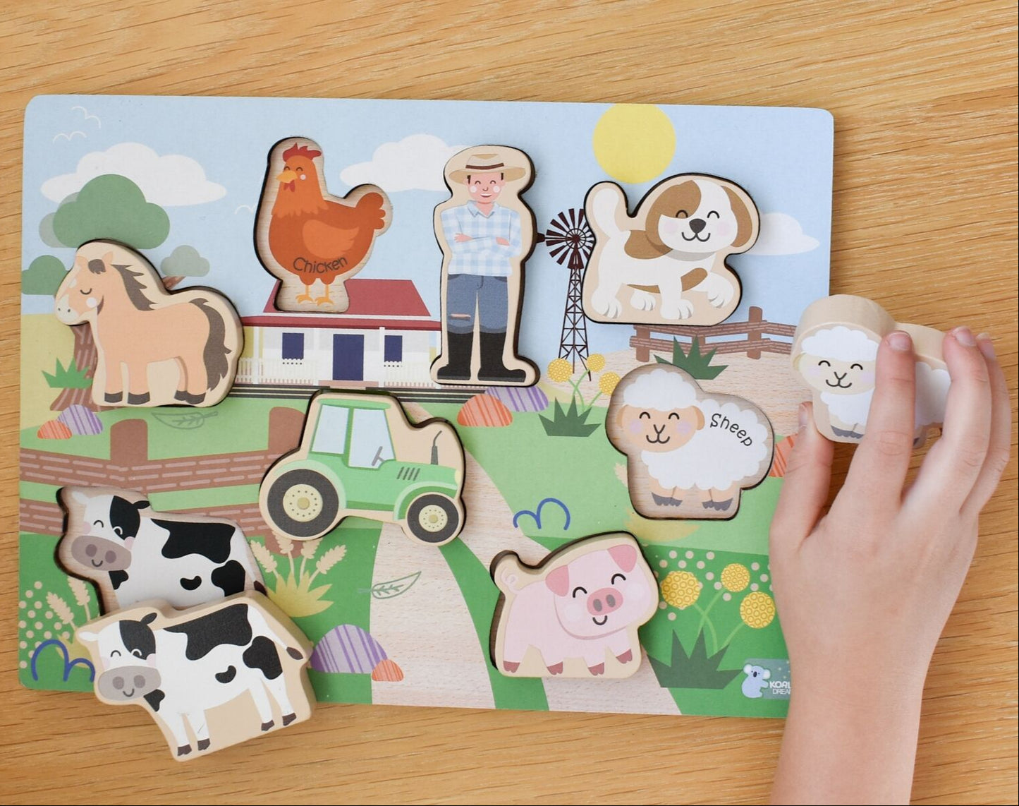 "Koala Dream" - Chunky Puzzle - Aussie Farm Animals