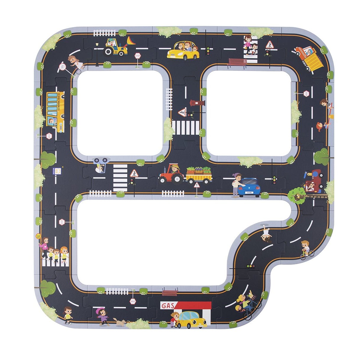 "Tooky Toys" - City Road Puzzle Playmat