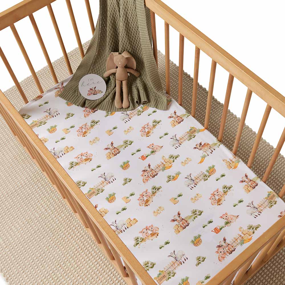 "Snuggle Hunny" - Fitted Cot Sheets