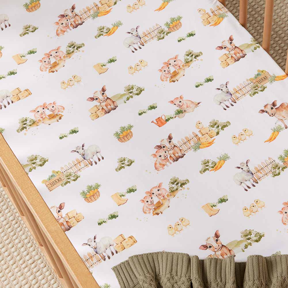 "Snuggle Hunny" - Fitted Cot Sheets