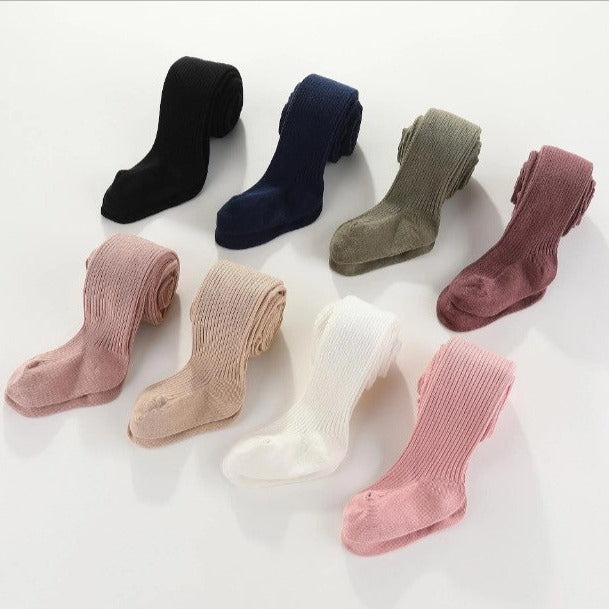 "Ma Mer" - Cotton Ribbed Tights