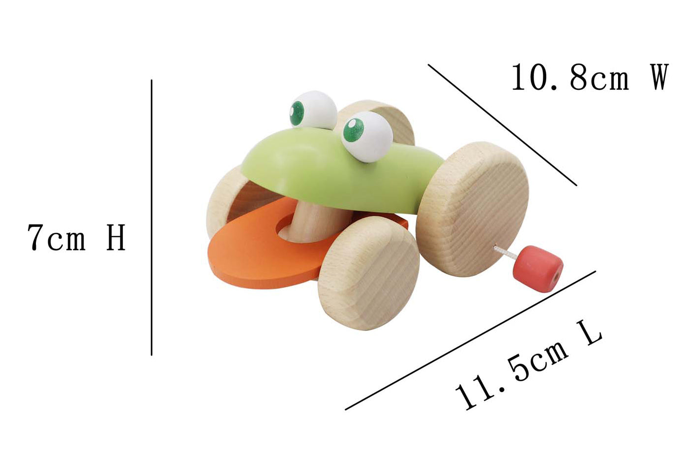 "Kaper Kidz" - Push Along Croaking Frog