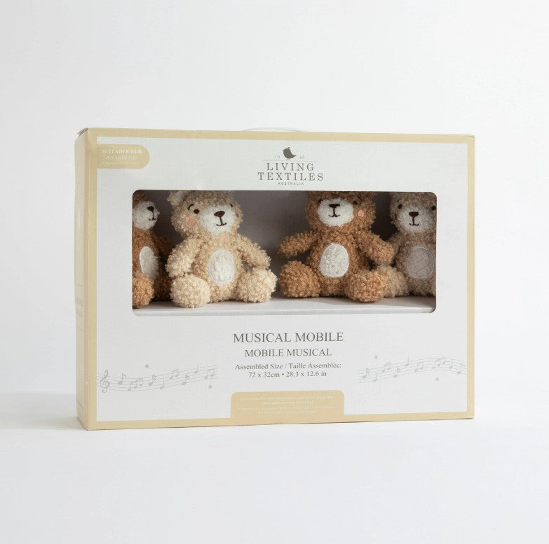 "The Living Textiles Company" - Musical Mobile Set - Cuddly Bear