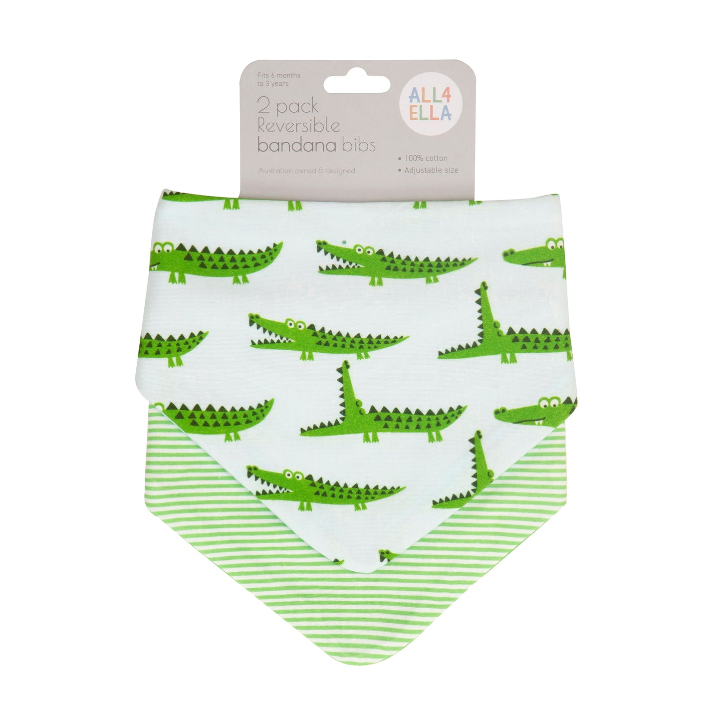 "All4Ella" - Reversible Bandana Bibs