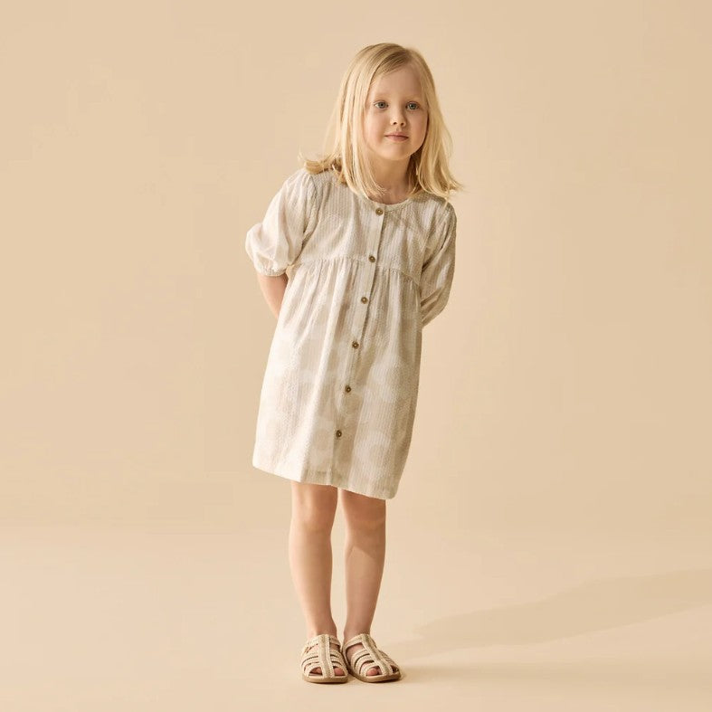 "Wilson & Frenchy" - Daisy Bloom Organic Button Dress