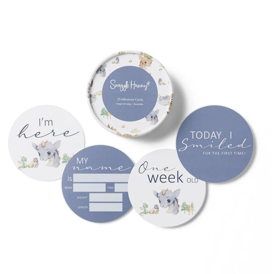 "Snuggle Hunny" - Reversible Milestone Cards