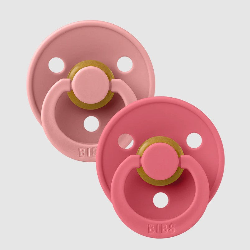 "BIBS" - Colour (Round) Range Pacifiers - Size 1