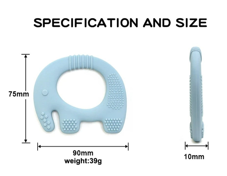 "Silicone Elephant Teethers"