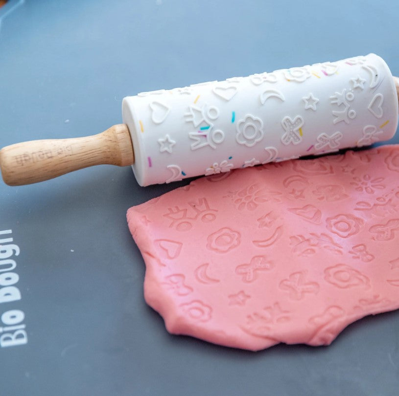 "Bio Dough" - Embossed Silicone Rolling Pin
