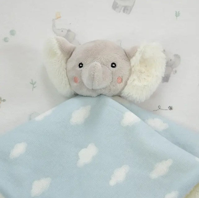 "The Living Textiles Company" - Security Blanket - Elephant Playtime