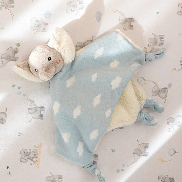 "The Living Textiles Company" - Security Blanket - Elephant Playtime