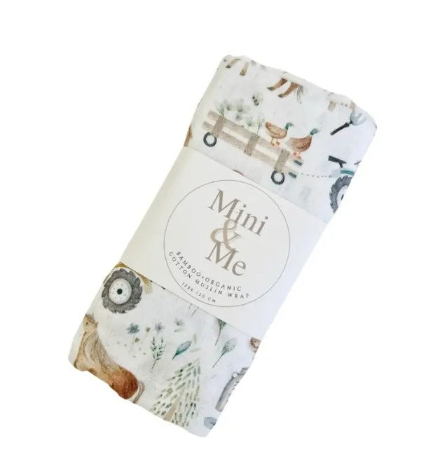"Mini & Me" - Bamboo Muslin Swaddle