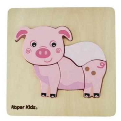 "Kaper Kidz" - Farm Chunky Puzzles (Assorted)