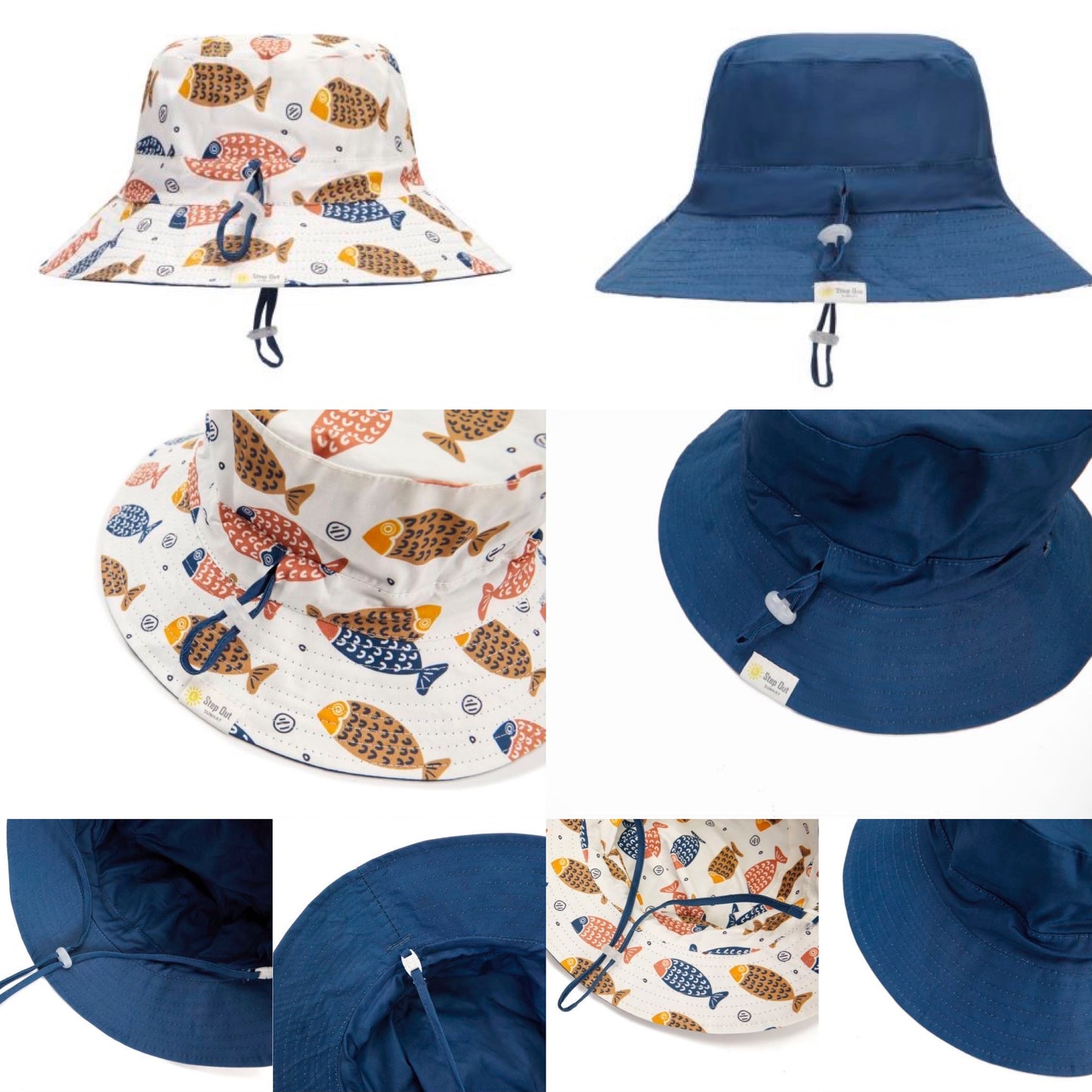 "Step Out Sunhat" - Reversible Sunhat