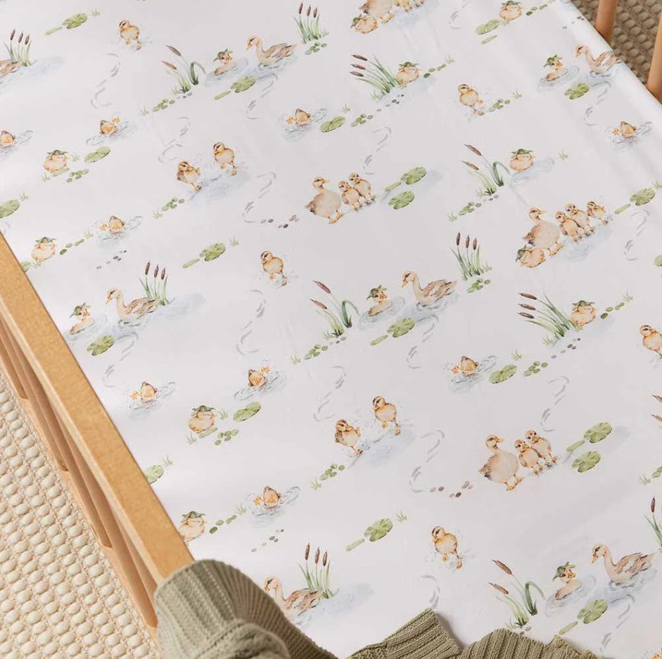 "Snuggle Hunny" - Fitted Cot Sheets