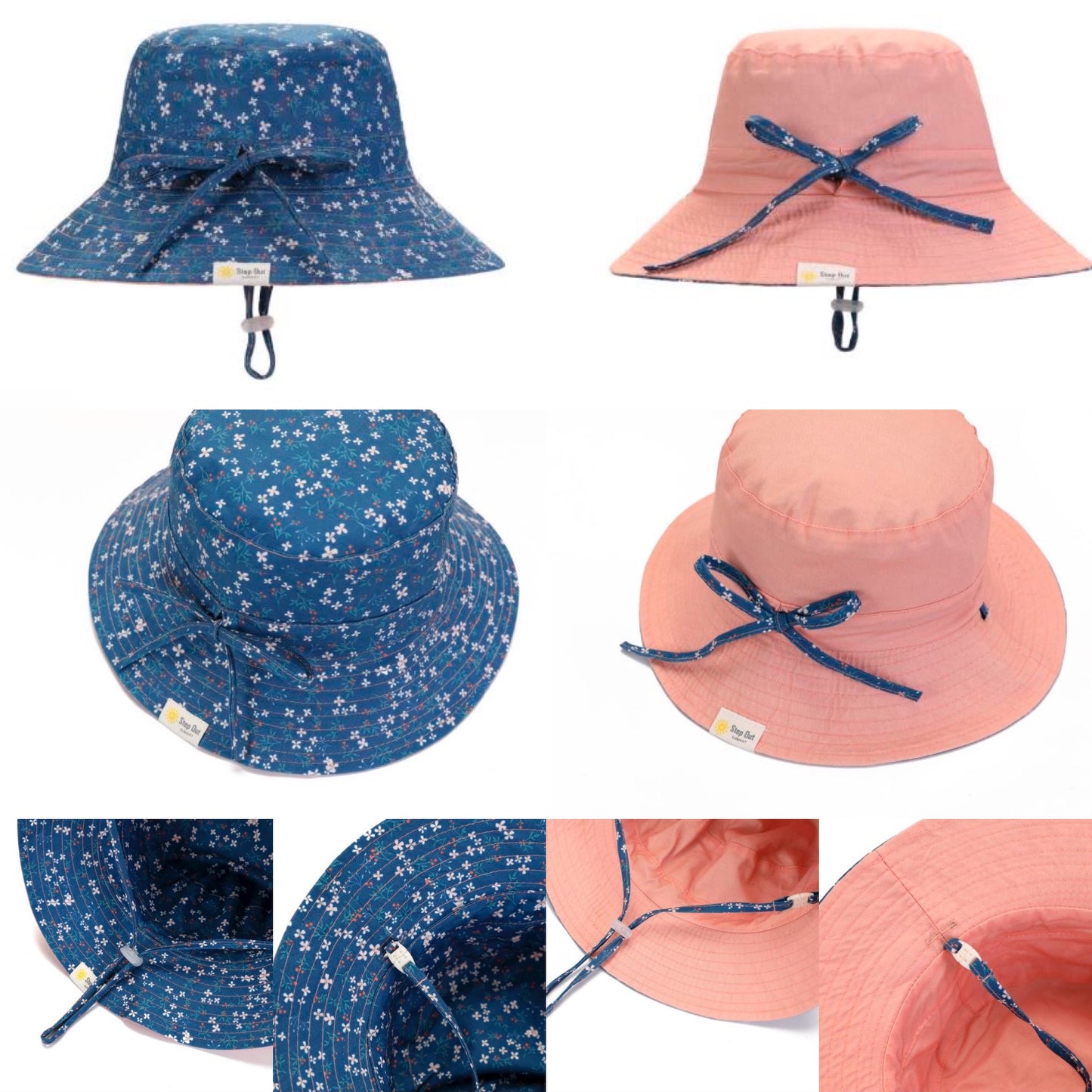"Step Out Sunhat" - Reversible Sunhat