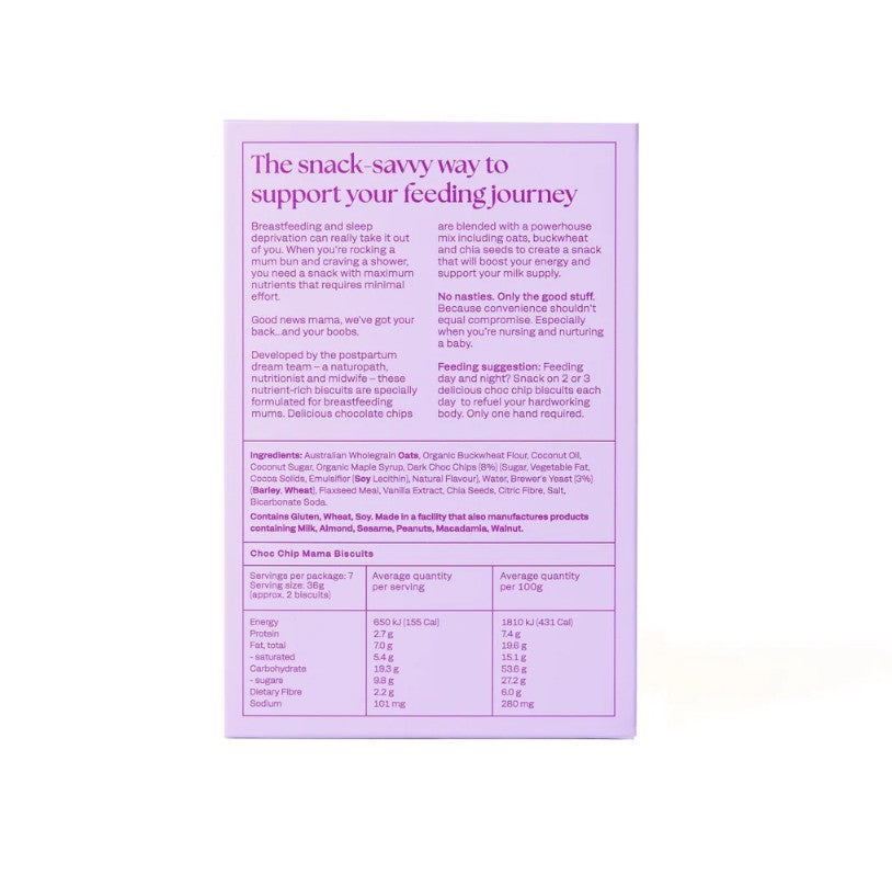 "Franjos Kitchen" - Choc Chip Lactation Biscuits