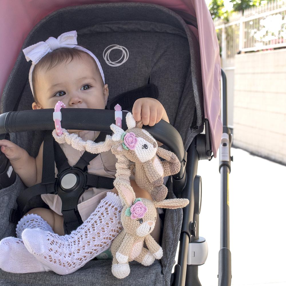 "The Living Textiles Company" - Stroller Toys - Fawn & Bunny