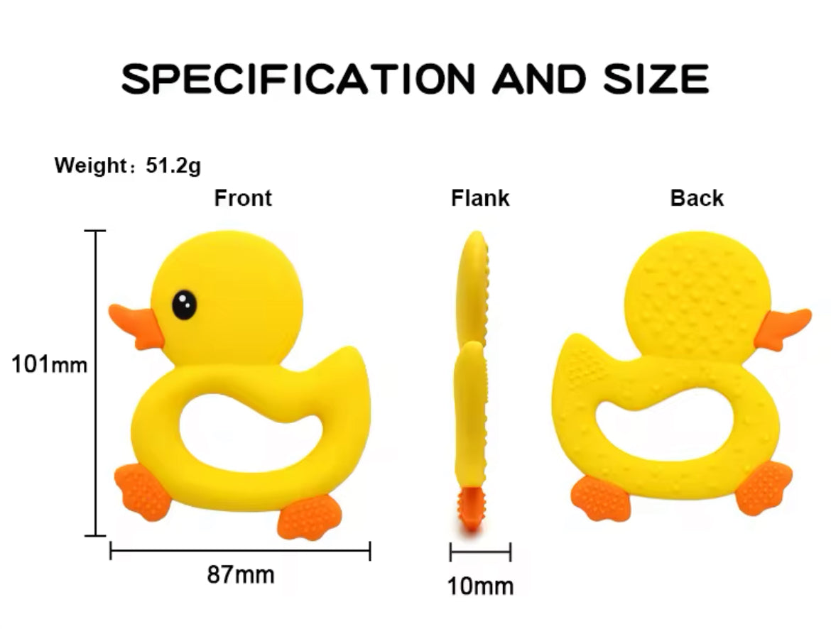 "Silicone Duck Teethers"