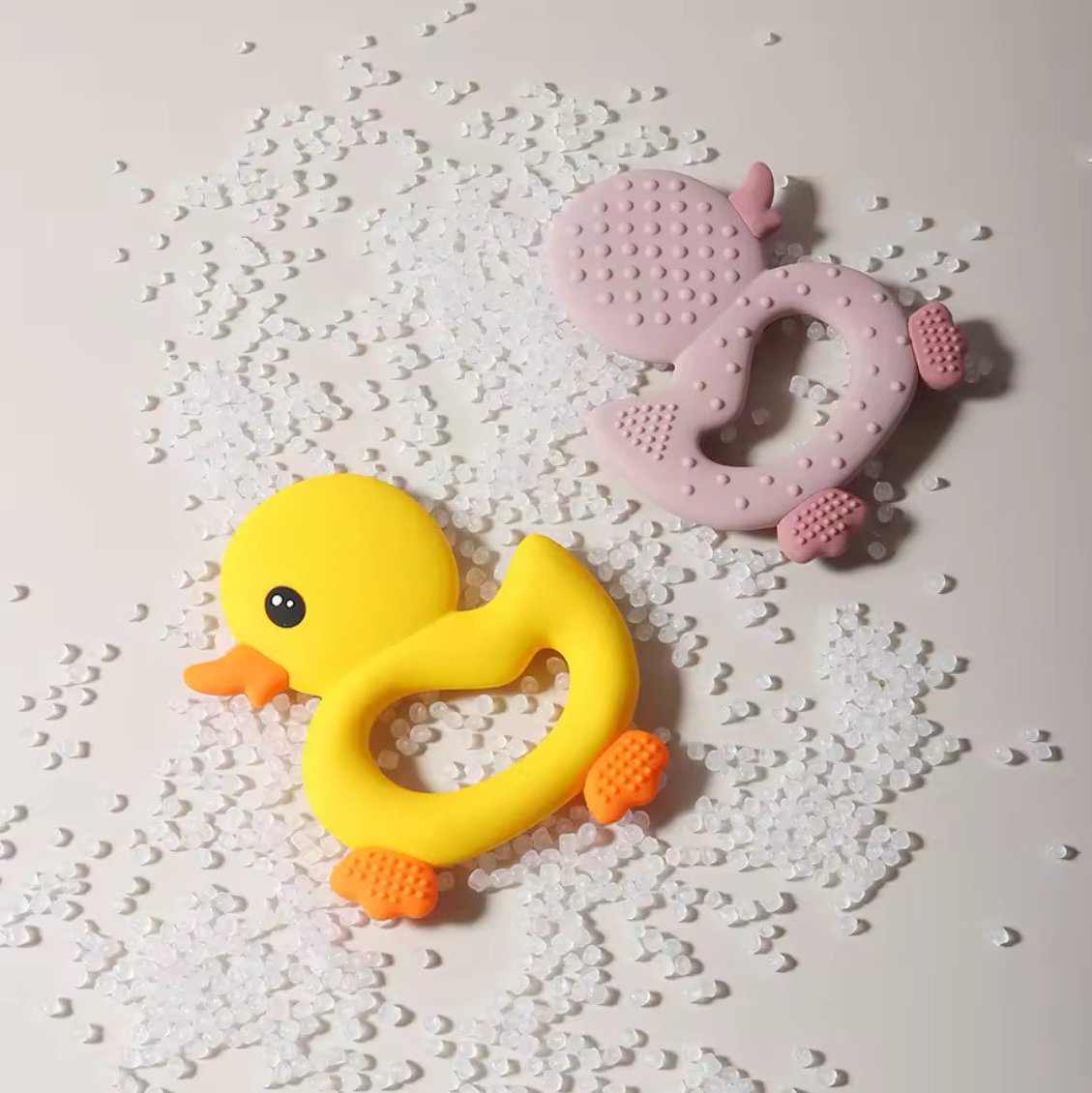 "Silicone Duck Teethers"