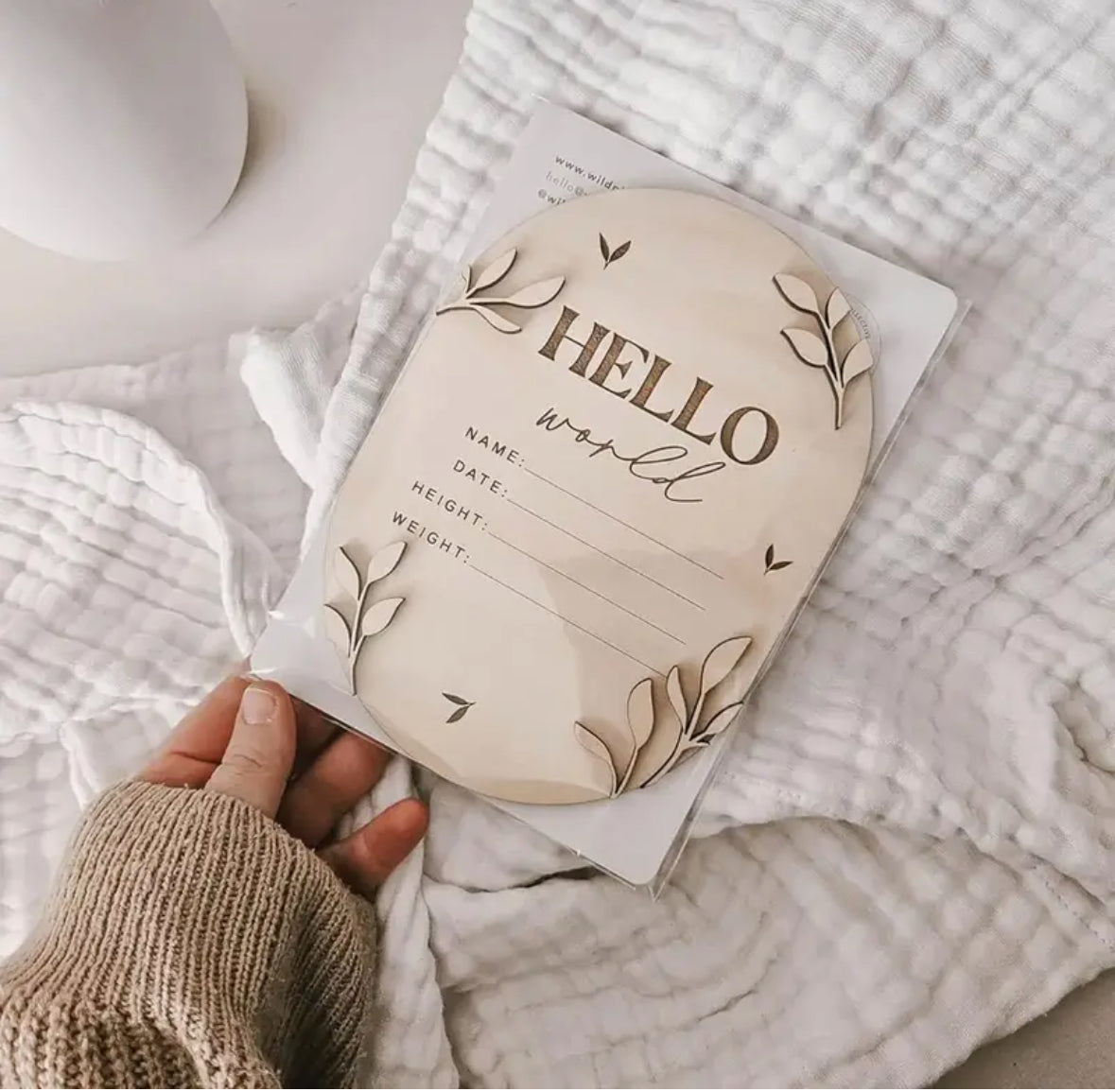 "Hello World Announcement Plaque"