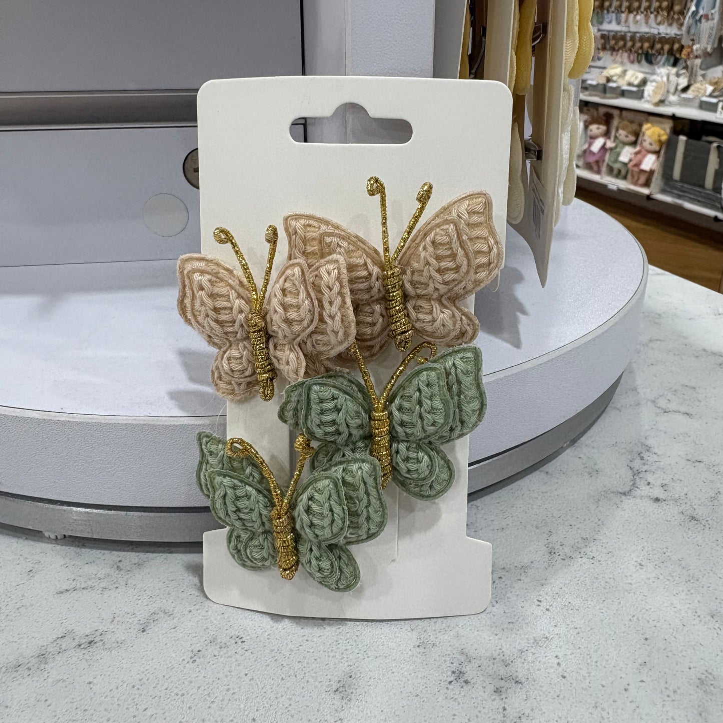 "Little Loves Boutique" - Butterfly Bow Hairclips - 4 Pieces