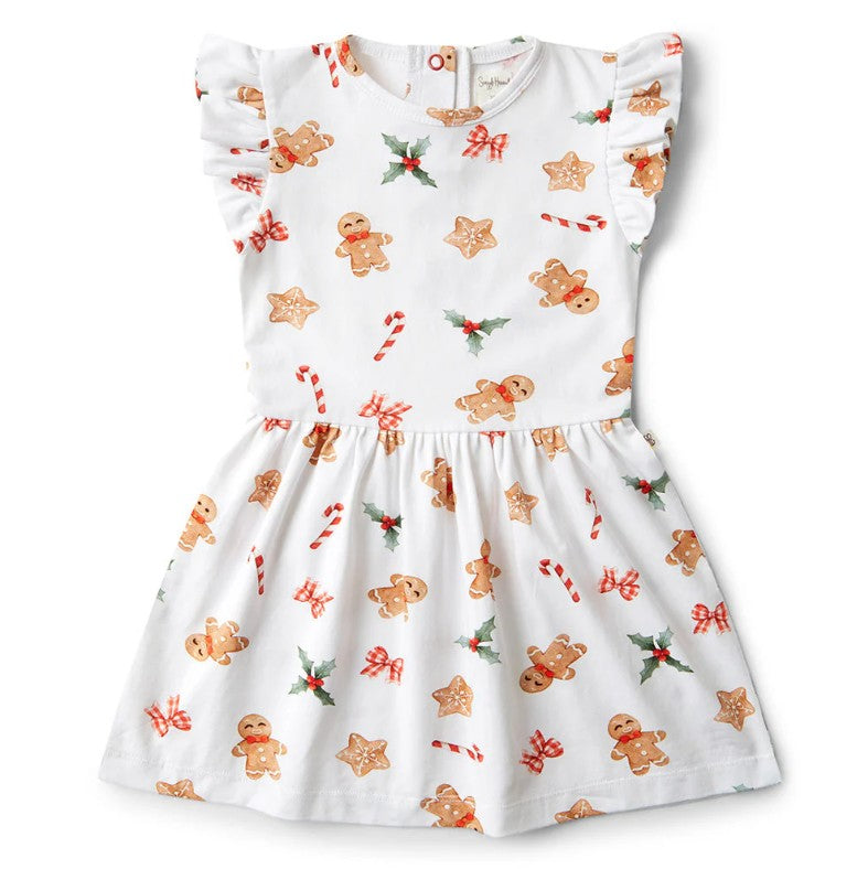 "Christmas" - Snuggle Hunny Dress - Gingerbread